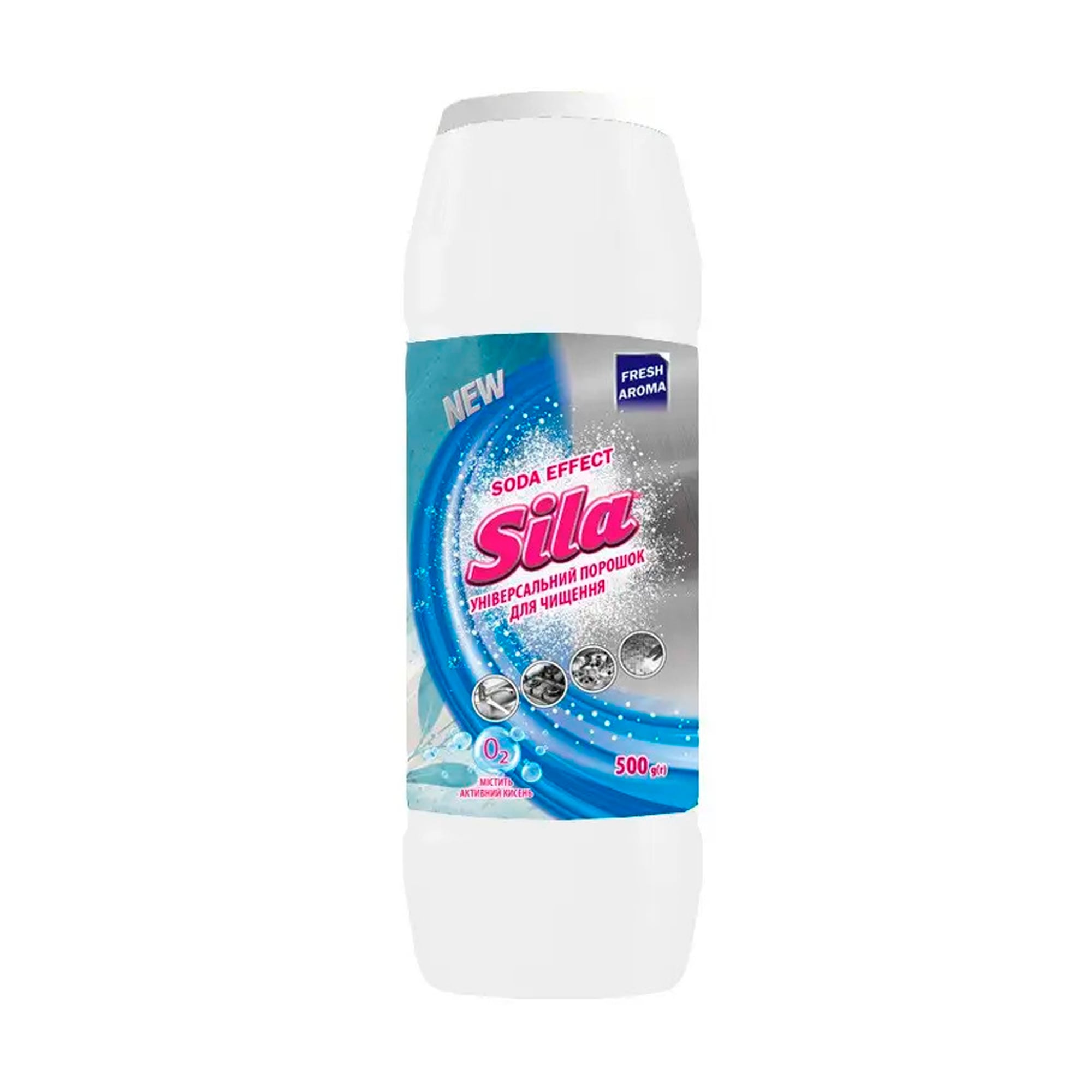 Універсальний порошок для чищення Sila Soda Effect з ароматом свіжості, 500 г